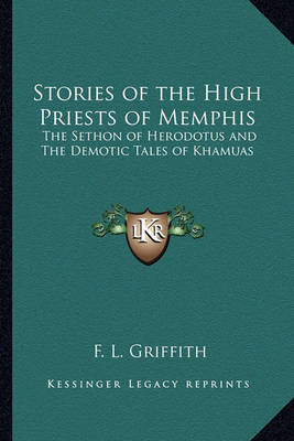 Book cover for Stories of the High Priests of Memphis