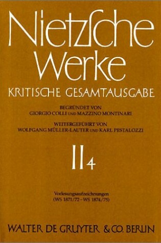 Cover of Vorlesungsaufzeichnungen (Ws 1870/71 - Ws 1874/75)