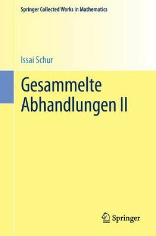 Cover of Gesammelte Abhandlungen II