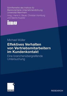 Cover of Effektives Verhalten von Vertriebsmitarbeitern im Kundenkontakt