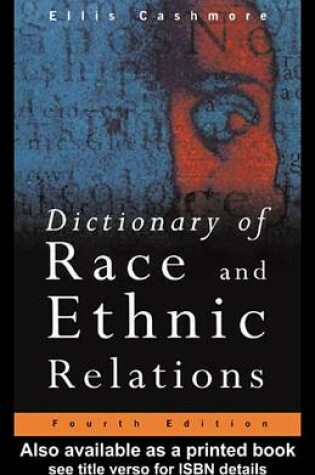 Cover of Dictionary of Race and Ethnic Relations