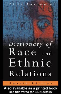 Book cover for Dictionary of Race and Ethnic Relations