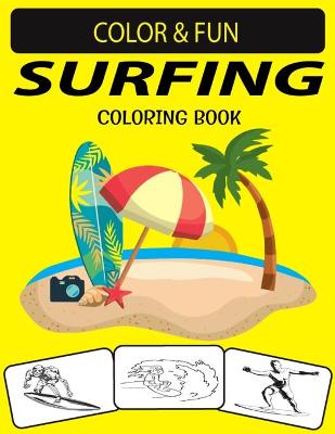 Book cover for Surfing Coloring Book