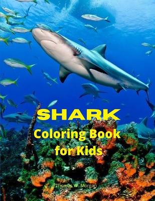 Book cover for Shark Coloring Book for Kids
