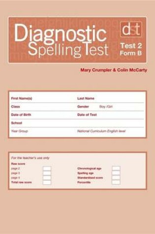 Cover of Diagnostic Spelling Tests: Test 2, Form B (Pk10)