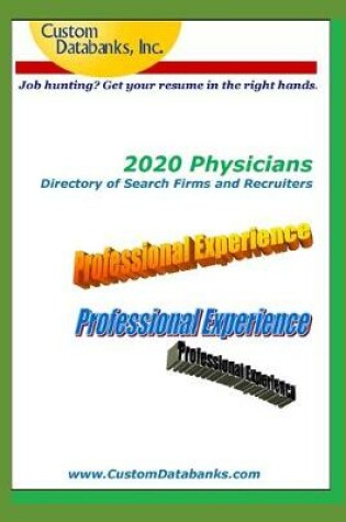 Cover of 2020 Physicians Directory of Search Firms and Recruiters