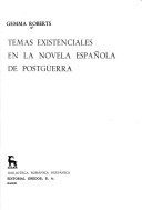 Book cover for Temas Existenciales En La Novela Espaola de Postg