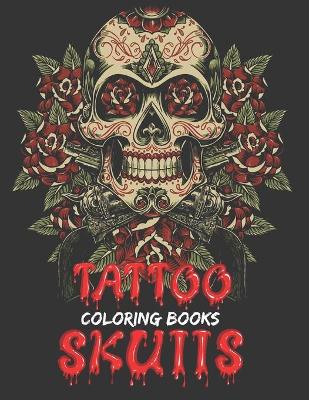 Book cover for tattoo coloring books