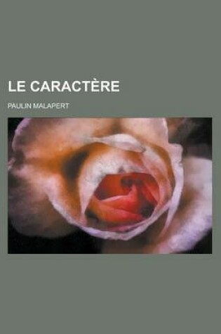 Cover of Le Caractere
