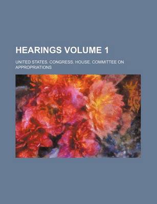 Book cover for Hearings Volume 1