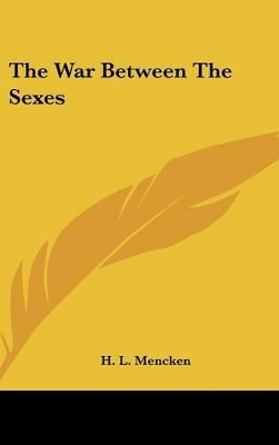 Book cover for The War Between the Sexes