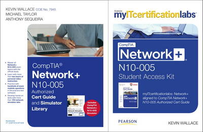 Book cover for CompTIA Network+ N10-005 Authorized Cert Guide and Simulator Library and MyITcertificationlab Bundle