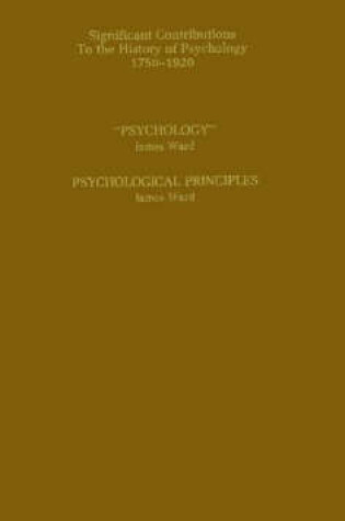 Cover of Psychology :Psychological Principles