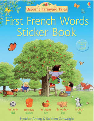 Book cover for First French Sticker Book