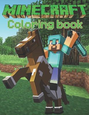 Book cover for Minecraft coloring book