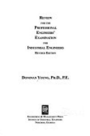 Cover of Review for the Professional Engineers Examination for Industrial Engineers