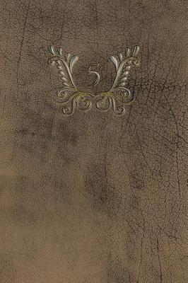 Book cover for Monogram "5" Notebook