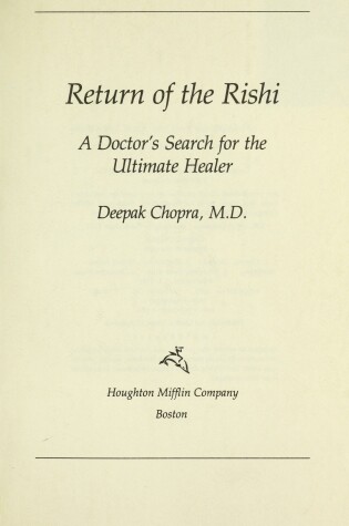 Cover of Return of the Rishi