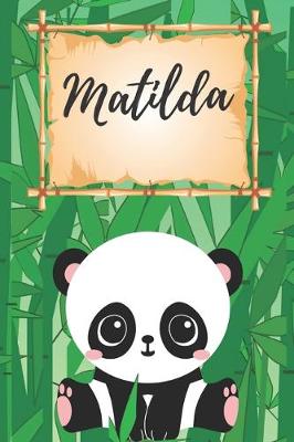 Book cover for personalisiertes Notizbuch Panda / Malbuch / Kritzelbuch / Tagebuch / Journal / Notizheft / DIN A5 / Geschenke Matilda