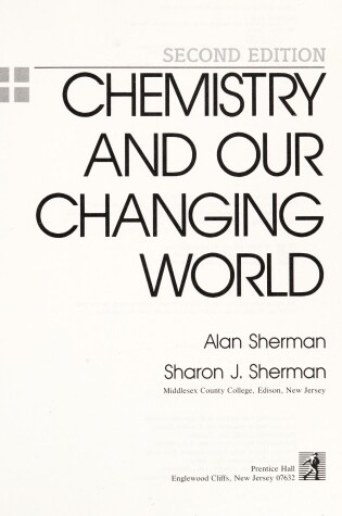 Cover of Chemistry in Our Changing World