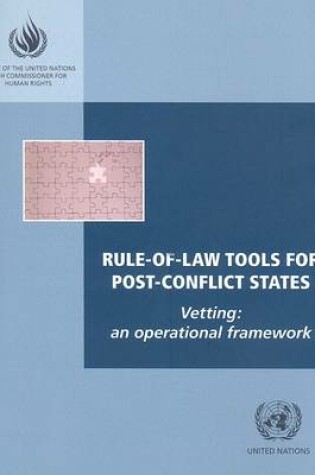 Cover of Rule of Law Tools for Post-conflict States