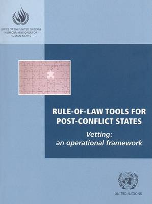 Book cover for Rule of Law Tools for Post-conflict States