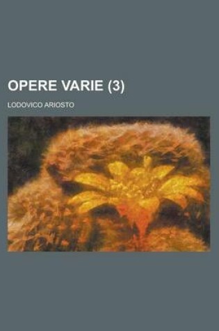 Cover of Opere Varie (3)