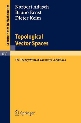 Cover of Topological Vector Spaces