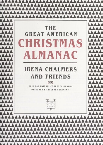 Book cover for The Great American Christmas Almanac