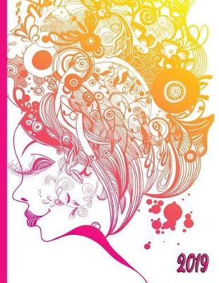 Book cover for Colorful Woman and Hair Doodle