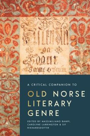 Cover of A Critical Companion to Old Norse Literary Genre