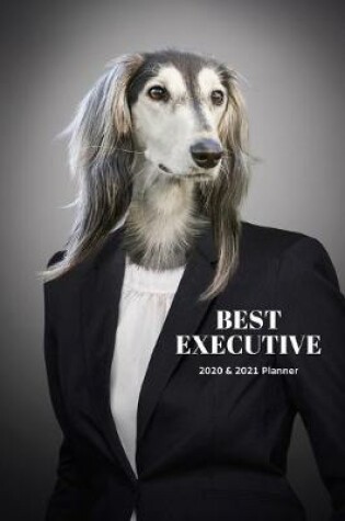 Cover of Best Executive Afghan Hound Dog 2020 & 2021 Weekly Planner - Two Year Appointment Book Gift - Agenda Notebook for New Year Planning