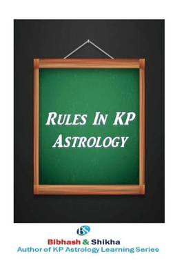 Book cover for Rules in Kp Astrology