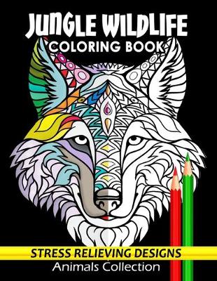 Book cover for Jungle Wildlife Coloring Book