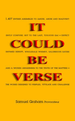 Book cover for It Could Be Verse