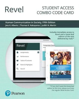 Book cover for Revel for Human Communication in Society -- Combo Access Card