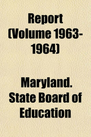 Cover of Report (Volume 1963-1964)