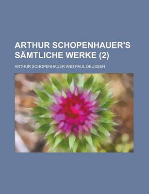 Book cover for Arthur Schopenhauer's S Mtliche Werke (2)