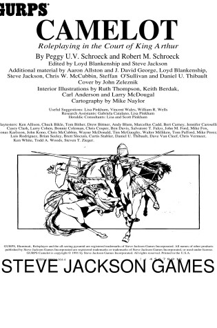 Cover of Gurps Camelot