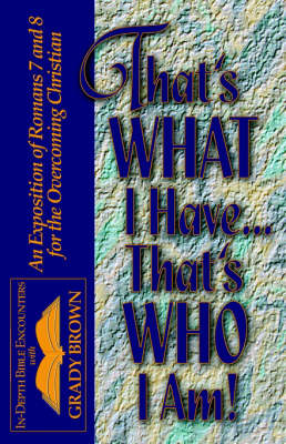 Book cover for That's What I Have.That's Who I Am!