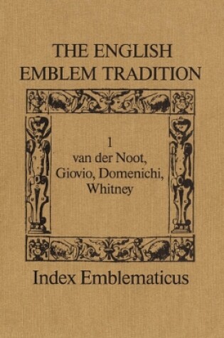 Cover of English Emblem Tradition