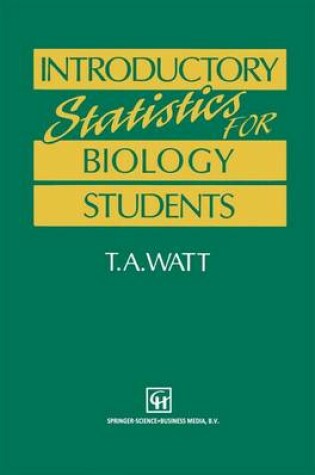 Cover of Introductory Statistics for Biology Students