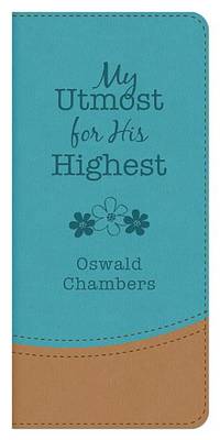Book cover for My Utmost for His Highest Teal/Taupe