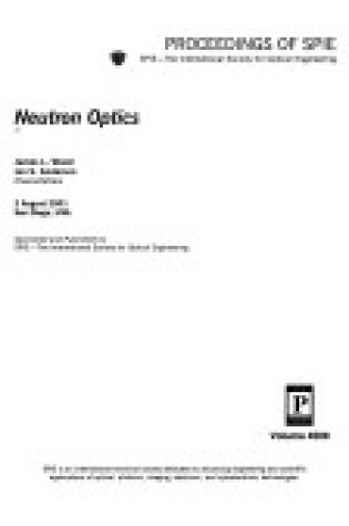 Cover of Neutron Optics