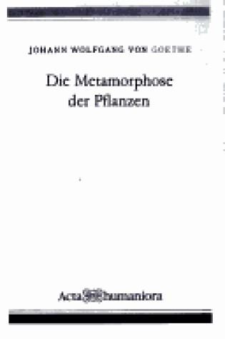 Cover of Die Metamorphose Der Pflanzen