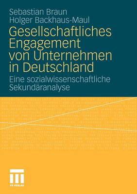 Book cover for Gesellschaftliches Engagement Von Unternehmen in Deutschland