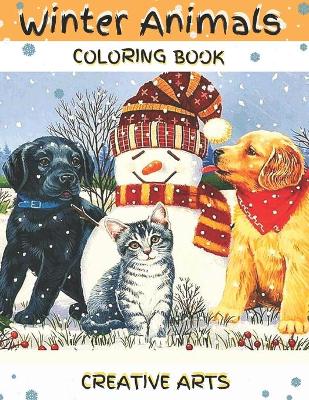 Book cover for Winter Animals Coloring Book