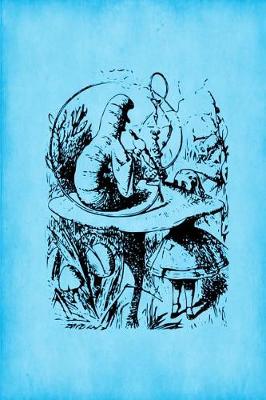 Cover of Alice in Wonderland Journal - Alice and the Caterpillar (Bright Blue)