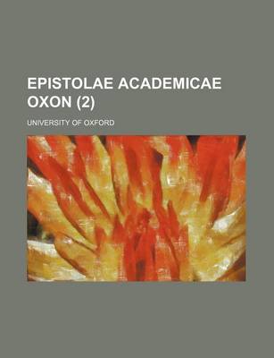 Book cover for Epistolae Academicae Oxon (2)