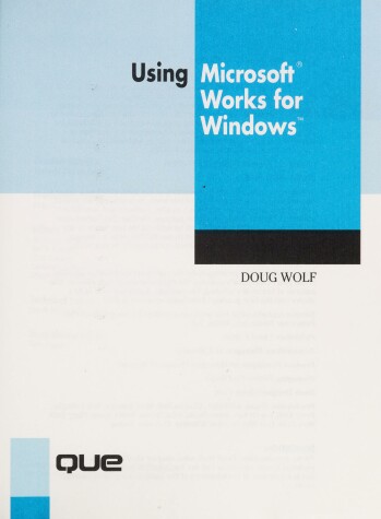 Book cover for Using Microsoft WORD for Windows